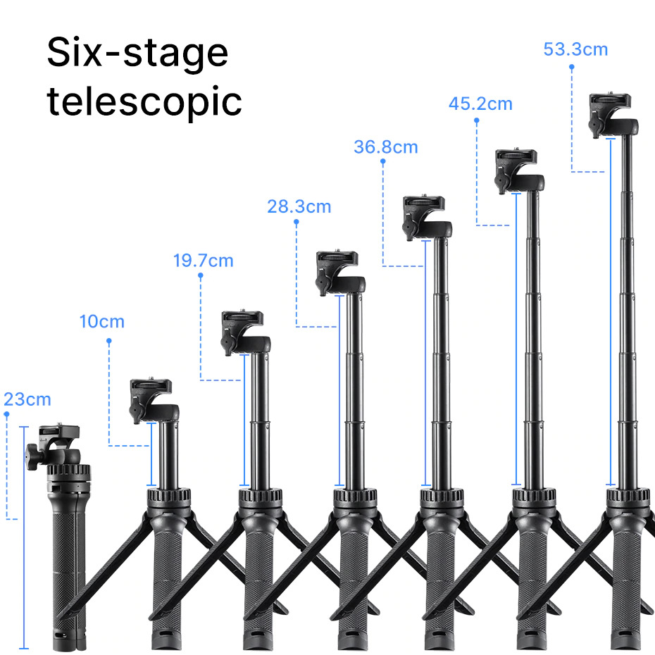 Stolní kruhové světlo LED Ring 8 se stativem, držákem telefonu a dálkovou spouští 8